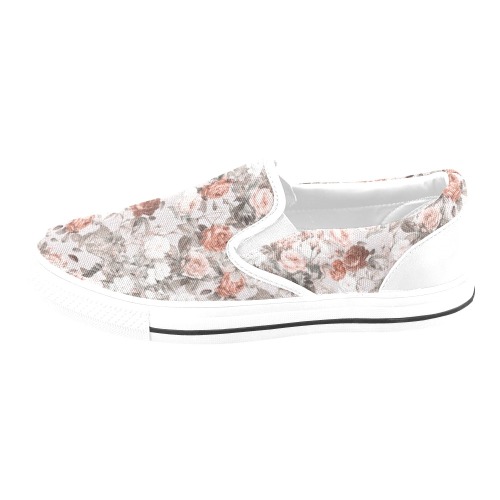 Blossom Women's Slip-on Canvas Shoes (Model 019)