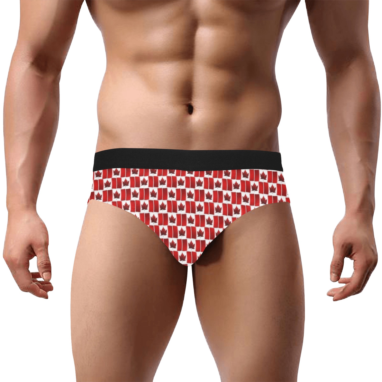 Canadian Flag Underwear - Men's Men's Mid Rise Briefs (Model L48)