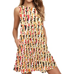 Blazing speechless Sleeveless A-Line Pocket Dress (Model D57)