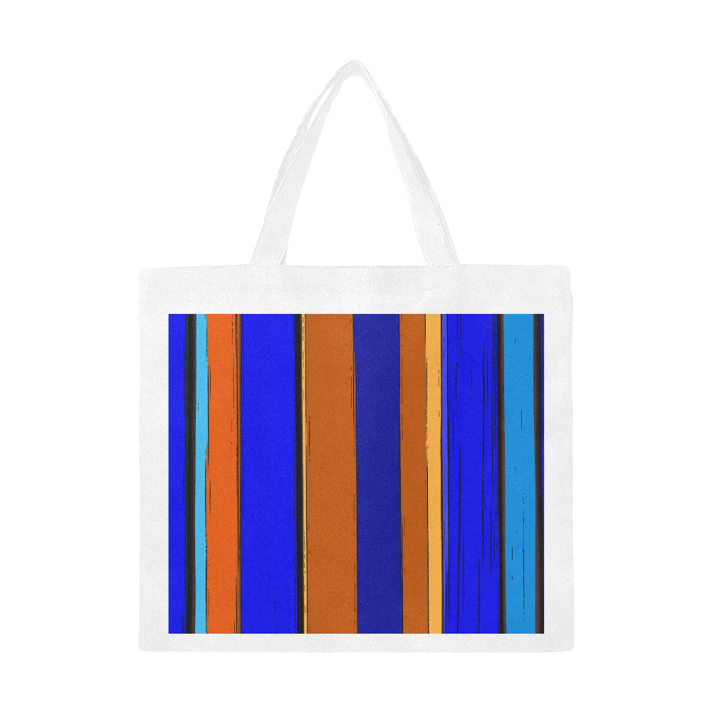 Abstract Blue And Orange 930 Canvas Tote Bag/Large (Model 1702)