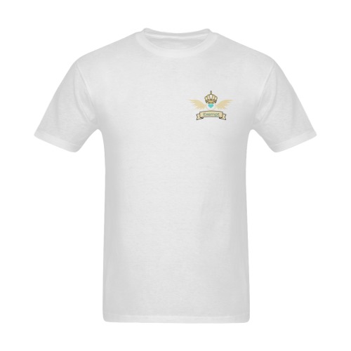 'Exe.mpt' - small pocket logo - White Tee for men Sunny Men's T- shirt (Model T06)