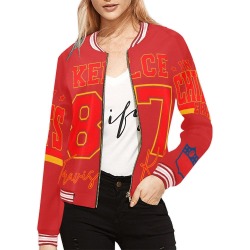 TK bomber Jacket All Over Print Bomber Jacket for Women (Model H21)