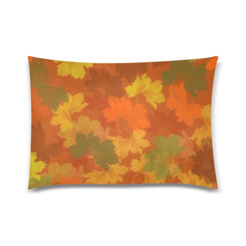 Fall Leaves / Autumn Leaves Custom Zippered Pillow Case 20"x30"(Twin Sides)
