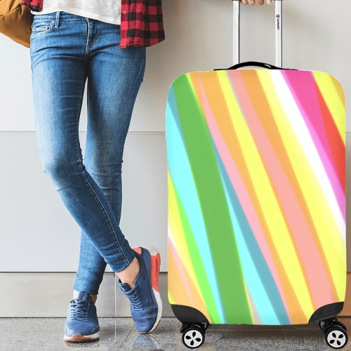 color stripes Luggage Cover/Large 26"-28"