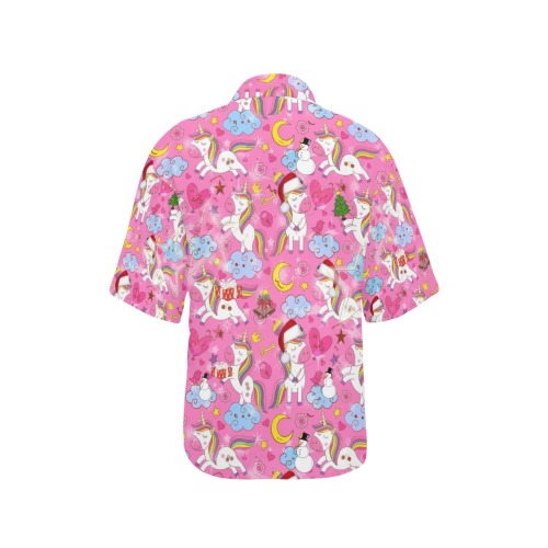 Unicorn Pop Art by Nico Bielow All Over Print Hawaiian Shirt for Women (Model T58)