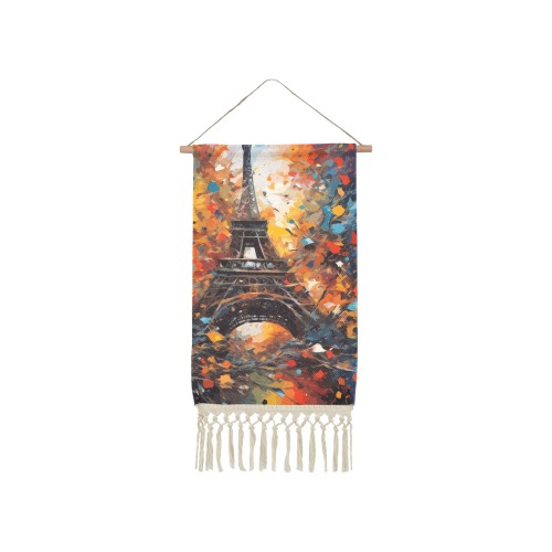 Allegory Of Paris In Spring Stunning Colorful Art Linen Hanging Poster