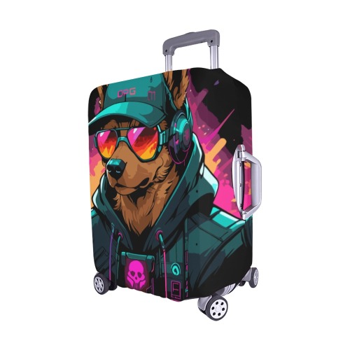 Dog punk Luggage Cover/Medium 22"-25"