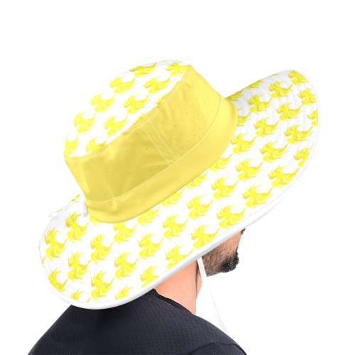 Sun Droop Wide Brim Bucket Hat