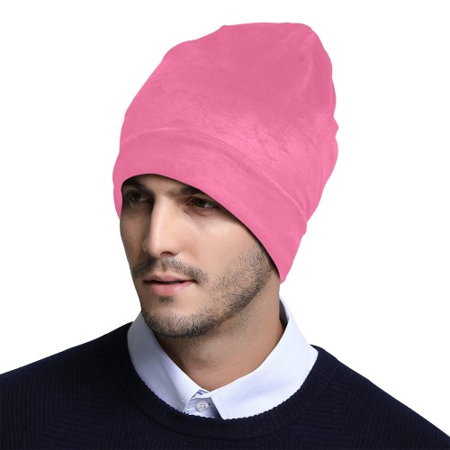 color French pink All Over Print Beanie for Adults