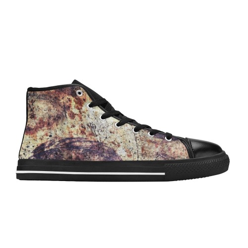 Texture Men’s Classic High Top Canvas Shoes (Model 017)