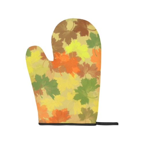 Autumn Leaves / Fall Leaves Oven Mitt (Two Pieces)