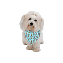 LIL LITTLE SHIT BLUE Pet Dog Bandana/Large Size