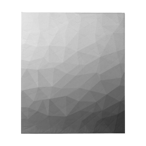 Grey Gradient Geometric Mesh Pattern Quilt 60"x70"