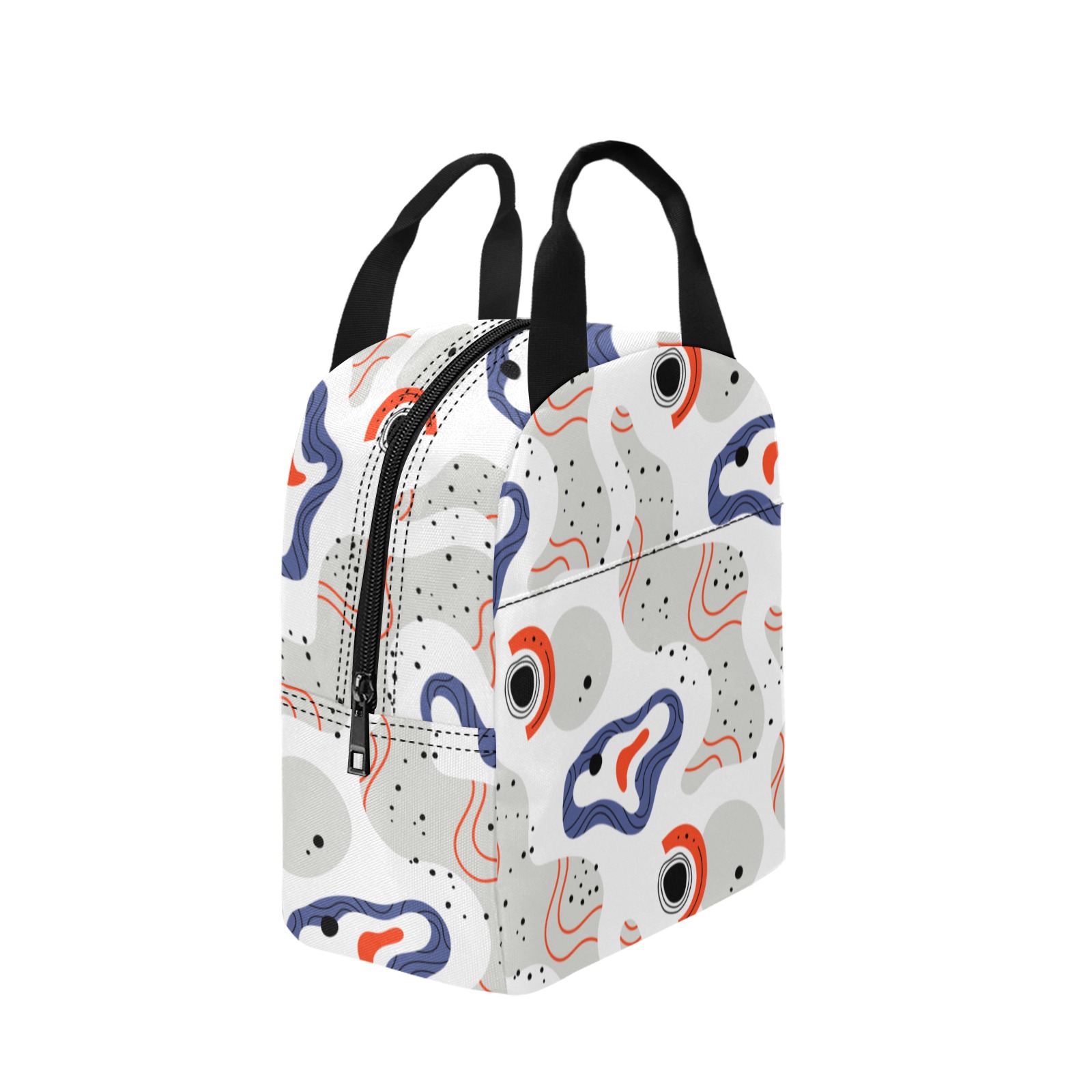 Elegant Abstract Mid Century Pattern Zipper Lunch Bag (Model 1720)