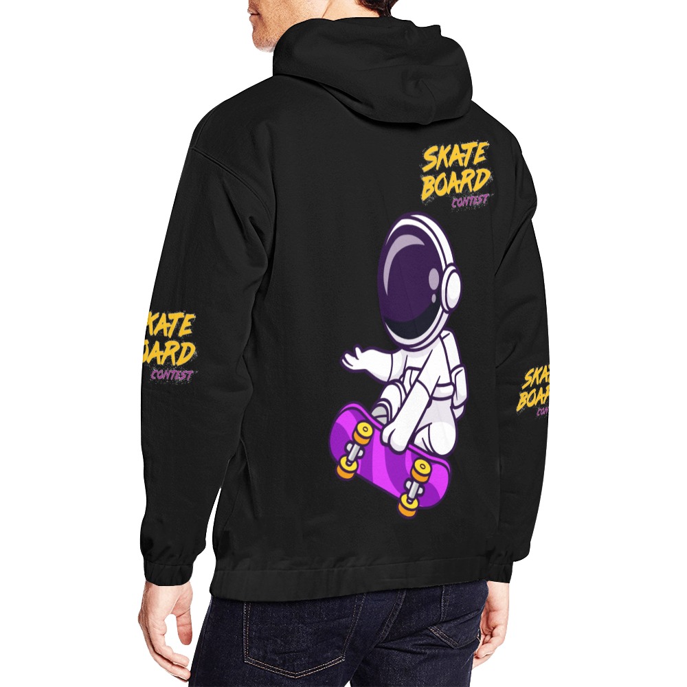 Skateboard CONTEST Collectable Fly All Over Print Hoodie for Men (USA Size) (Model H13)