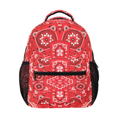 Bandana Squares Pattern 17-inch All Over Print Casual Backpack