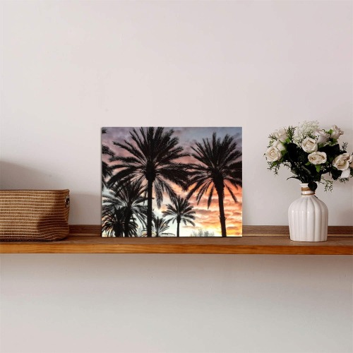 Sunrise Palms Photo Panel for Tabletop Display 8"x6"
