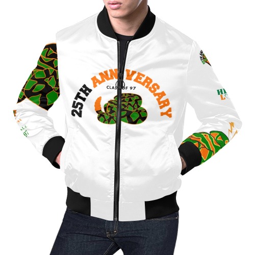 FAMULY Tatted All Over Print Bomber Jacket for Men (Model H19)