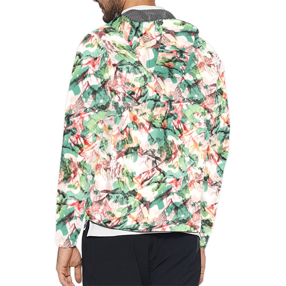 Camo mountains summer PD Unisex All Over Print Windbreaker (Model H23)