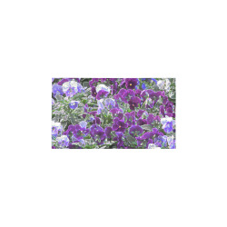 Field Of Purple Flowers 8420 Bath Rug 16''x 28''