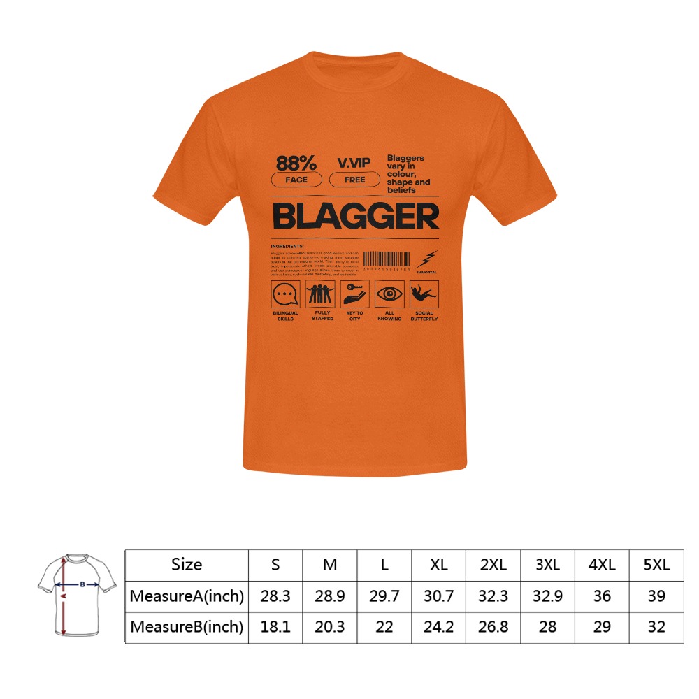 The Blagger Men's T-Shirt in USA Size (Front Printing Only)