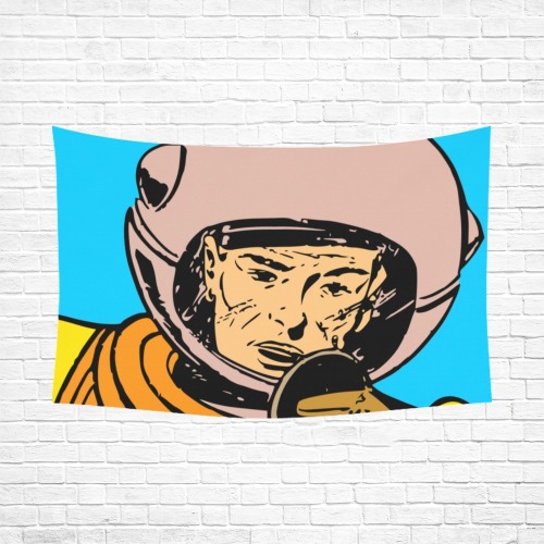 astronaut Polyester Peach Skin Wall Tapestry 90"x 60"