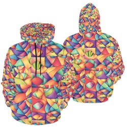 Psychedelic Ocean All Over Print Hoodie for Men (USA Size) (Model H13)
