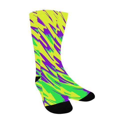 Spray Paint Mardi Gras Men's Custom Socks