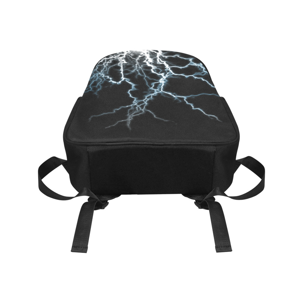 Flash lightning Multi-Pocket Fabric Backpack (Model 1684)