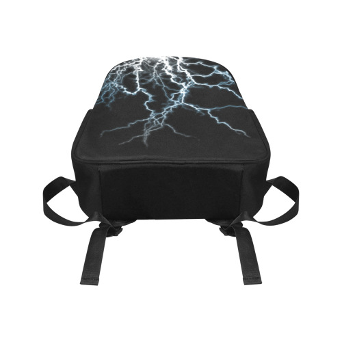 Flash lightning Multi-Pocket Fabric Backpack (Model 1684)