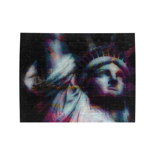 STATUE OF LIBERTY 5 Rectangle Jigsaw Puzzle (Set of 110 Pieces)