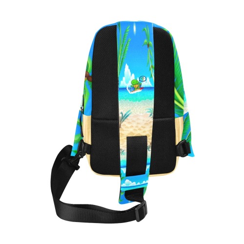 Live Life Surfing Enjoyment Collectable Fly Chest Bag (Model 1678)