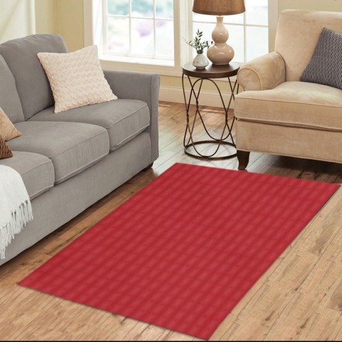 red repeating pattern Area Rug 5'x3'3''