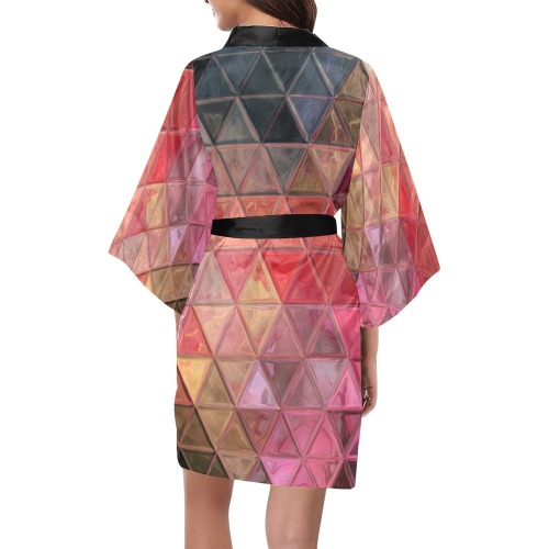 mosaic triangle 3 Kimono Robe