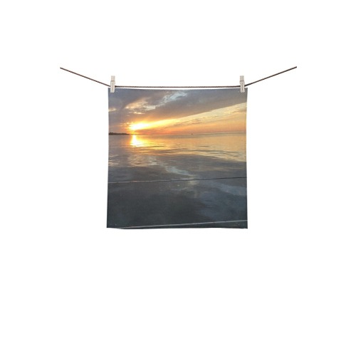 Pier Sunset Collection Square Towel 13“x13”