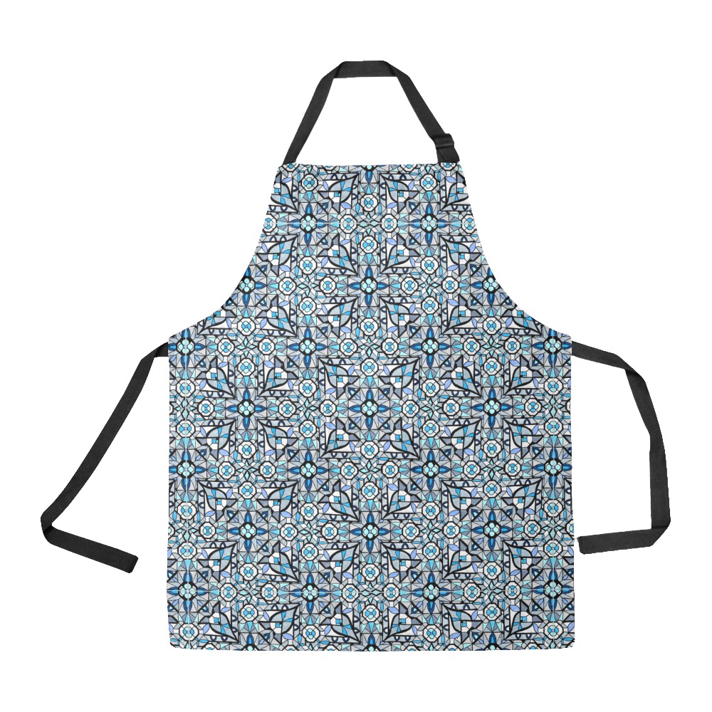 Moody Blue All Over Print Apron