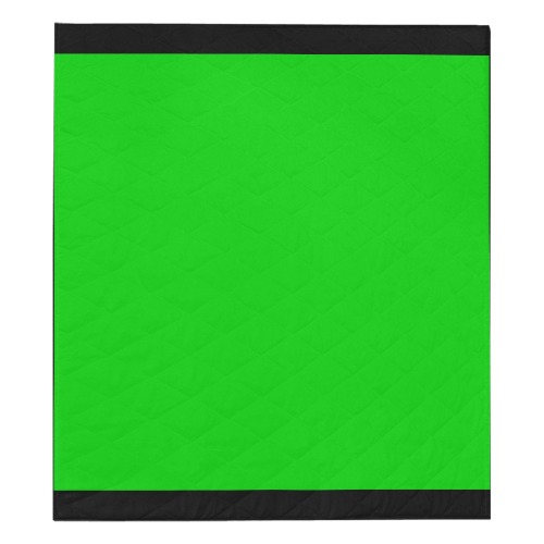 Merry Christmas Green Solid Color Quilt 70"x80"