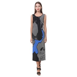 Piss Off Phaedra Sleeveless Open Fork Long Dress (Model D08)