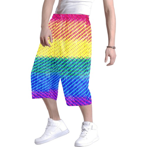 Rainbow Pride by Nico Bielow Men's All Over Print Baggy Shorts (Model L37)