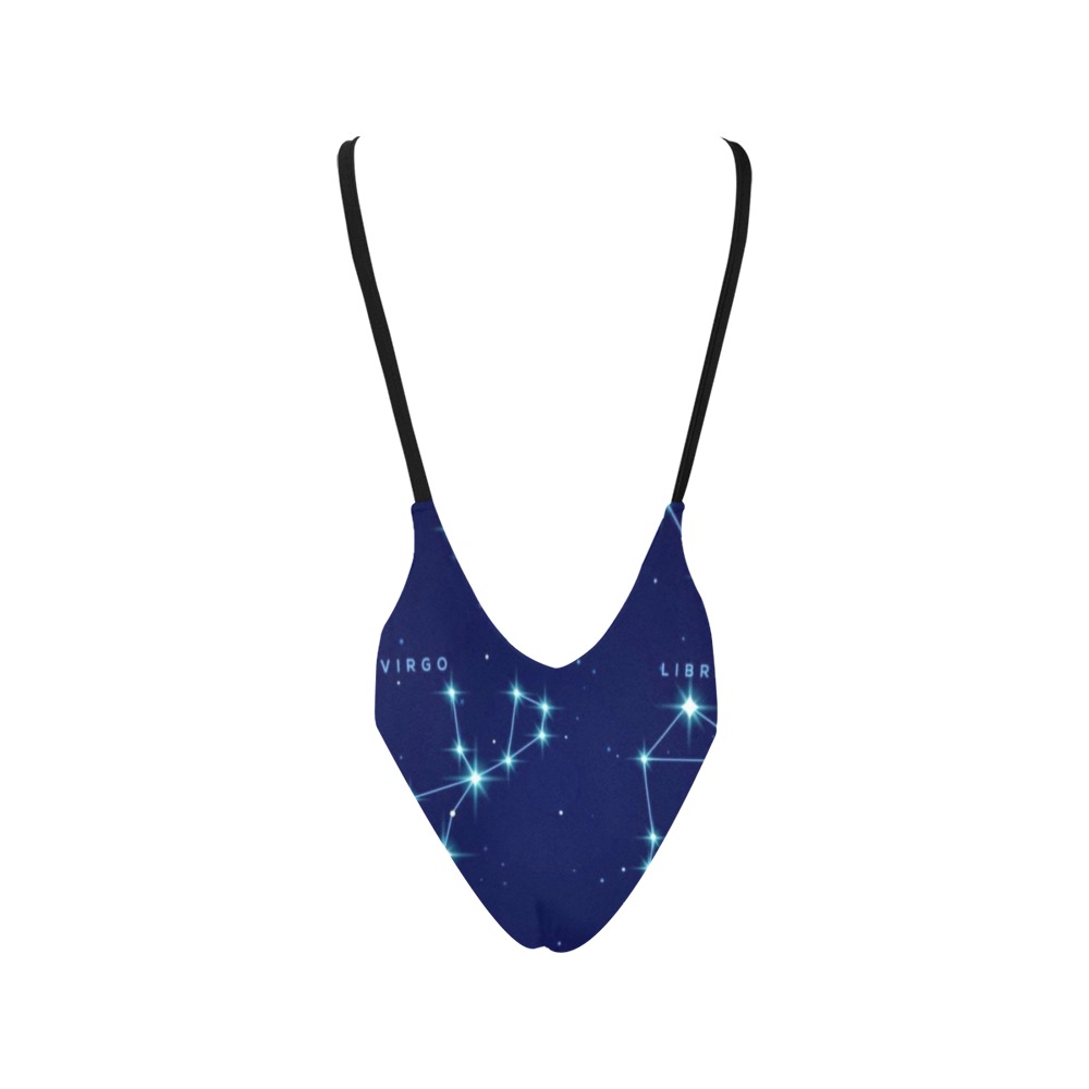 Constellations Sexy Low Back One-Piece Swimsuit (Model S09)