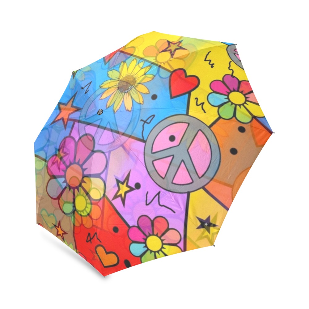 Dieter Flower by Nico Bielow Foldable Umbrella (Model U01)