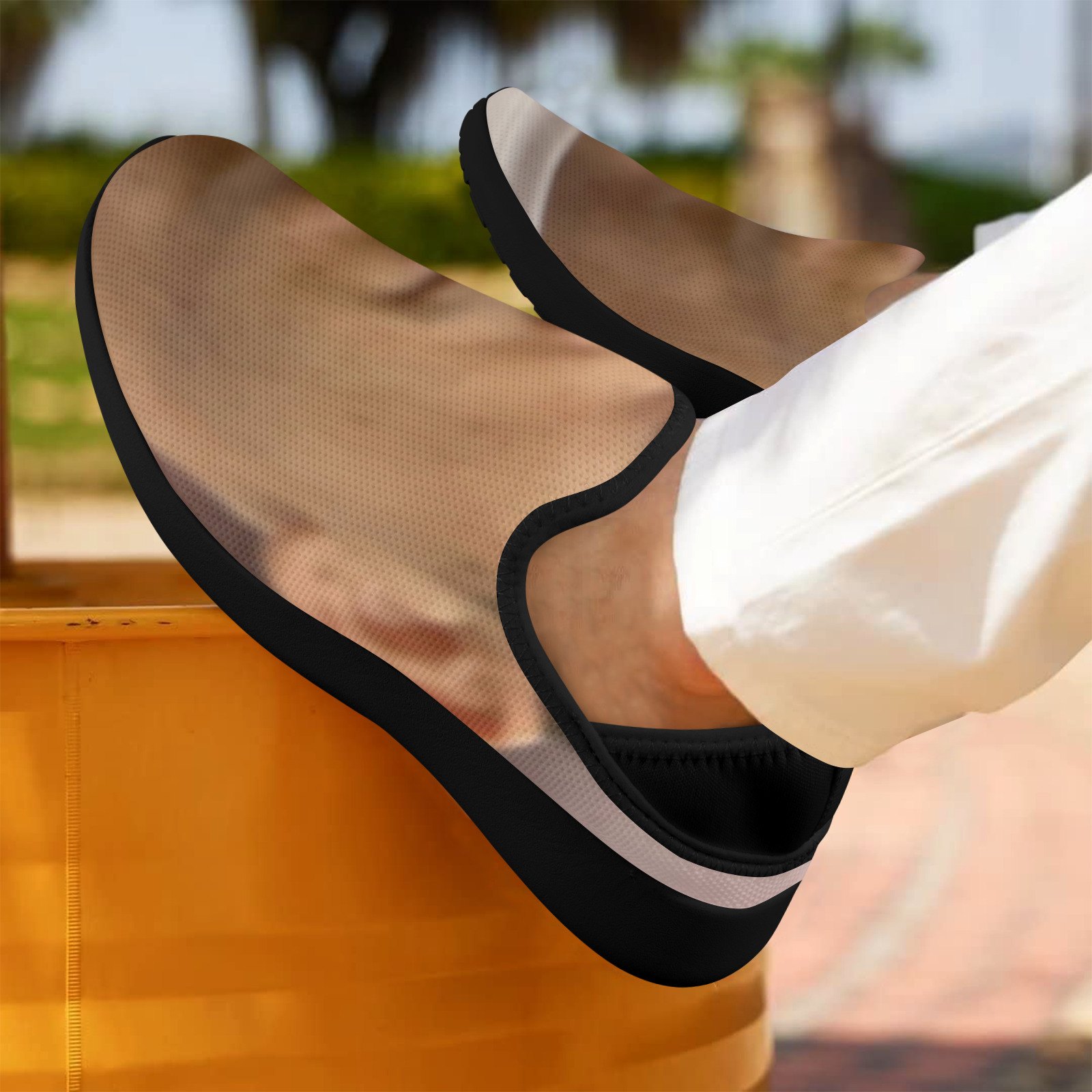 lEWANDOWSKI. Fly Weave Drop-in Heel Sneakers for Men (Model 02002)