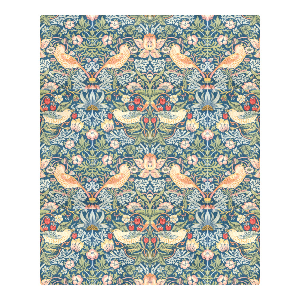 The strawberry thieves pattern (1883) by William Morris. Original from The Smithsonian Institution 3-Piece Bedding Set