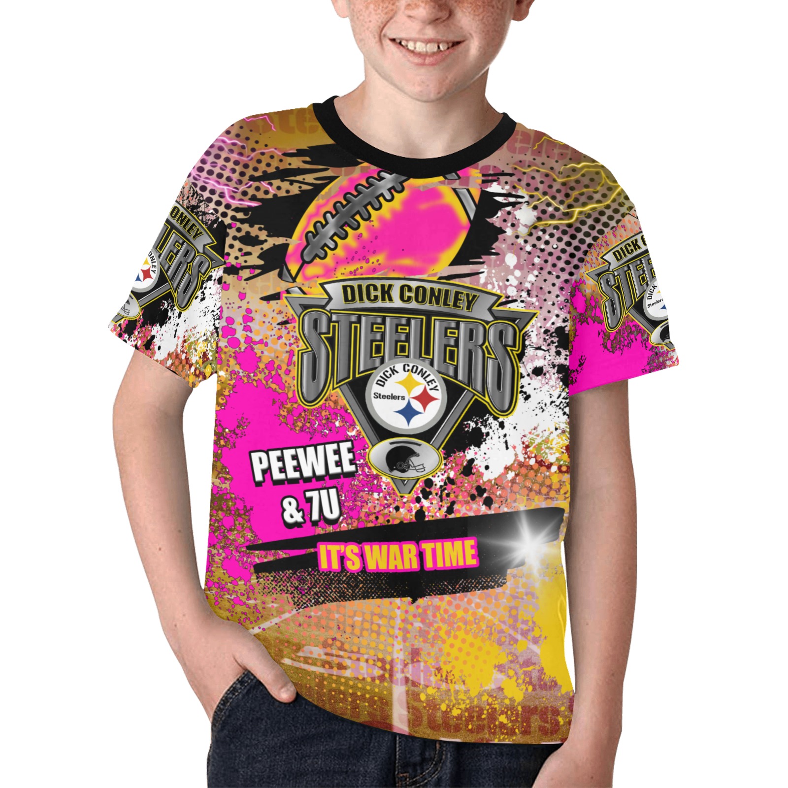 steeler Kids' All Over Print T-shirt (Model T65)