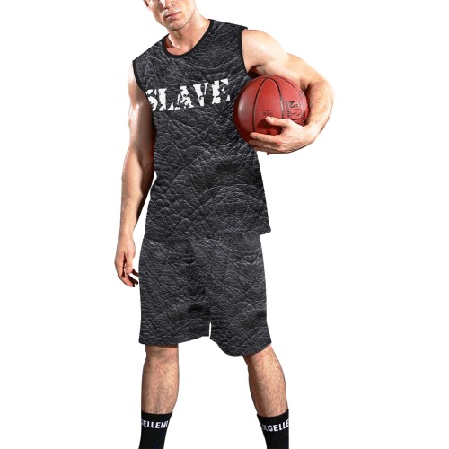 Leather Slave Style by Fetishworld All Over Print Basketball Uniform