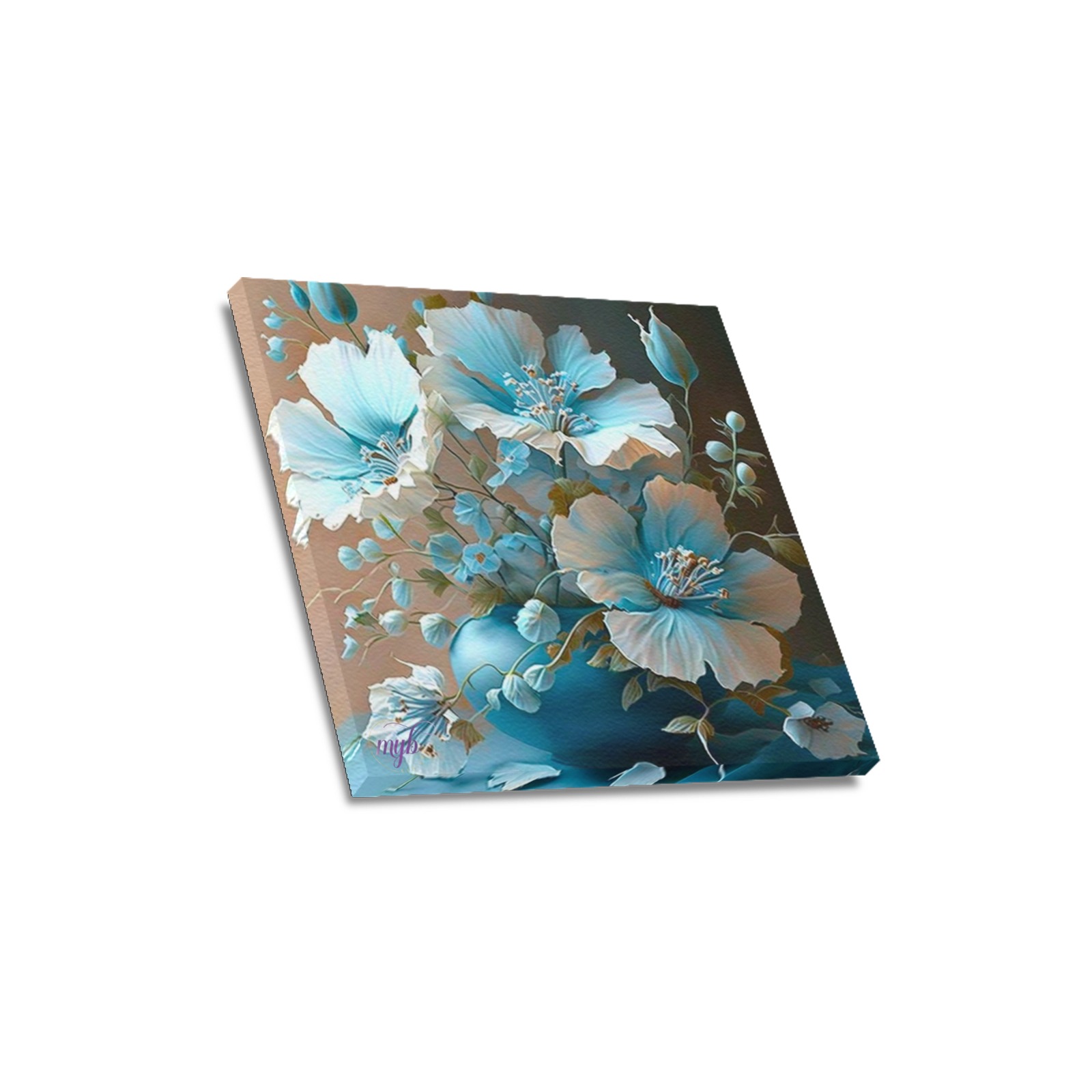 April Showers bring May Flowers Upgraded Canvas Print 16"x16"