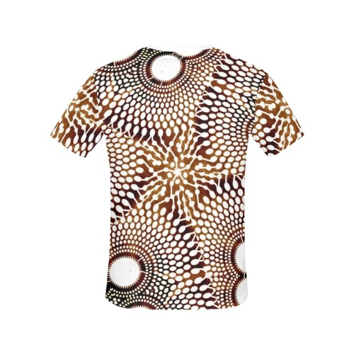 AFRICAN PRINT PATTERN 4 All Over Print T-Shirt for Women (USA Size) (Model T40)