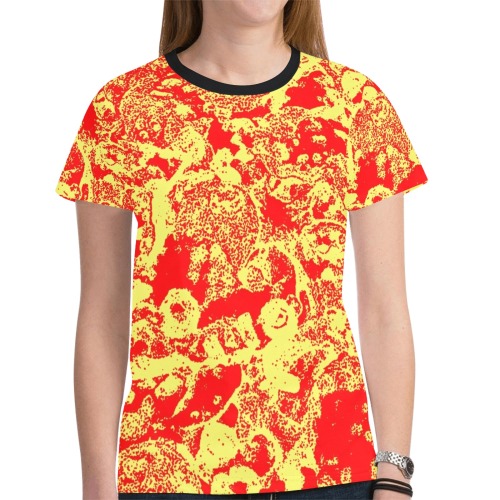 Pizza Pop New All Over Print T-shirt for Women (Model T45)