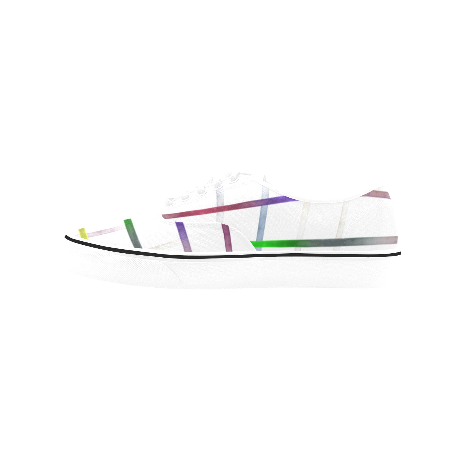 blurred lines Classic Women's Canvas Low Top Shoes (Model E001-4)