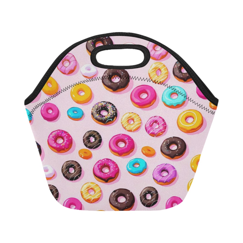 Donut pattern Neoprene Lunch Bag/Small (Model 1669)